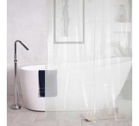 Шторка для ванной CRAFTICA виниловая, 180x180 см, камень (EVA), 12 колец 10403