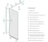 Душевая перегородка Walk In IDDIS черный 90x195, Слайд (Slide), , SLI8BS9i23 7