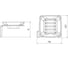 Мыльница IDDIS матовое стекло, сплав металлов, Слайд (Slide) SLIBSG0i42 11