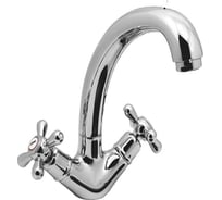 Смеситель для кухни ESKO Vienna латун с поворотным изливом 360 градусов, хром, Чехия VN07-2