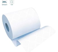 Полотенца бумажные OfficeClean в рулонах, H1, 1 слой, 200 м/рул, белые 262648