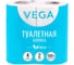 Туалетная бумага Vega Эко 2 слоя, 4 шт, 15 м, тиснение, белая 315618 1