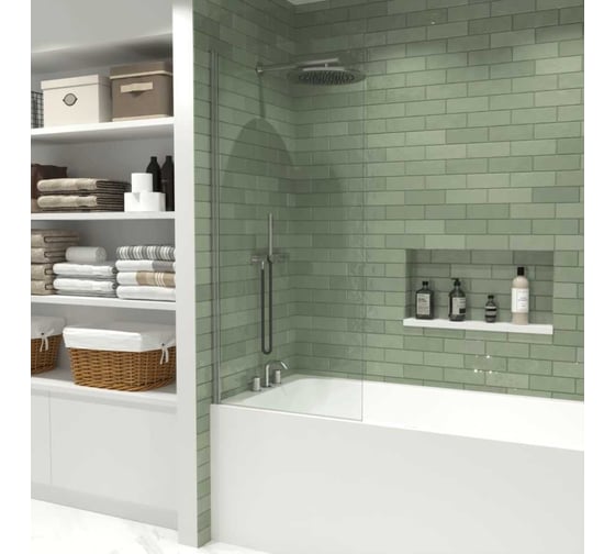 Шторка на ванну Iberico Blanco BEN_802_SL_C Wide Open 1500x700 IB802.SC.150.70