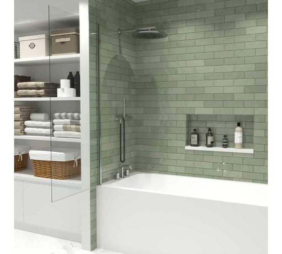 Шторка на ванну Iberico Blanco BEN_802_SL_C Wide Open 1500x700 IB802.SC.150.70