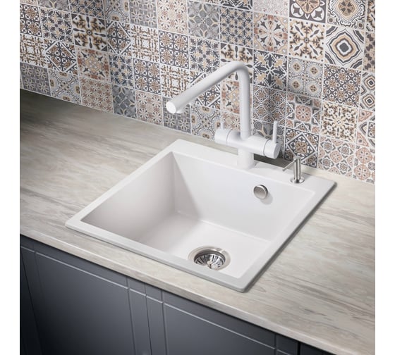 Смеситель для кухни с фильтром MILACIO Ultra 559 белый матовый MCU.559.WH