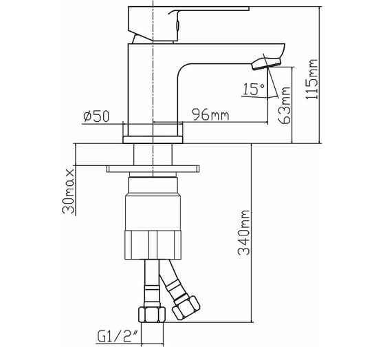 Смеситель для раковины Latuno L10501