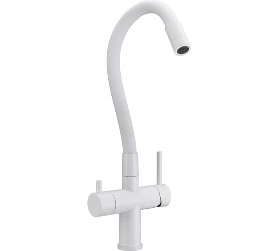 Смеситель для кухни с фильтром MILACIO Ultra 560 белый матовый MCU.560.WH