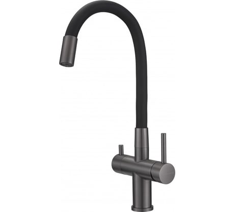 Смеситель для кухни с фильтром MILACIO Ultra 560 вороненая сталь MCU.560.GM