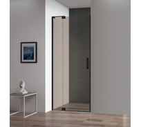 Душевая дверь в нишу Cezares SLIDER-B-1-80/90-BR-NERO