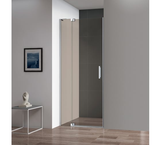 Душевая дверь в нишу Cezares SLIDER-B-1-90/100-BR-Cr 1