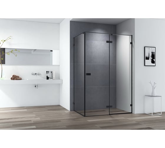 Душевой уголок Cezares BELLAGIO-AH-1-120/100-C-NERO