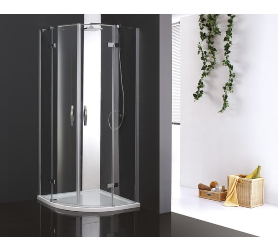 Душевой уголок Cezares BERGAMO-W-R-2-100-ARCO-C-Cr-IV