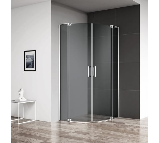 Душевой уголок Cezares SLIDER-R-2-80/90-Grigio-Cr
