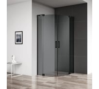 Душевой уголок Cezares SLIDER-R-2-80/90-GRIGIO-NERO