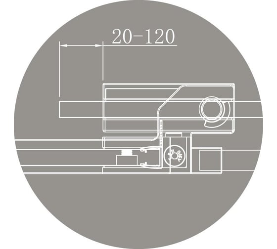 Душевой уголок Cezares SLIDER-R-2-90/100-C-NERO