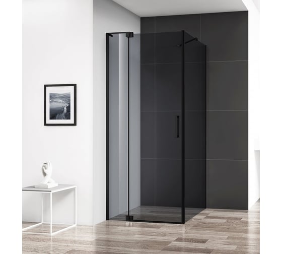 Душевой уголок Cezares SLIDER-AH-1-100-90/100-GRIGIO-NERO 1