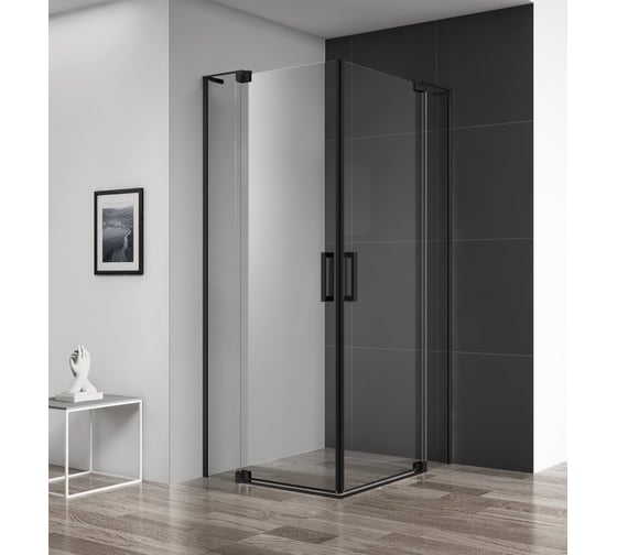 Душевой уголок Cezares SLIDER-AH-2-80/90-90/100-C-NERO