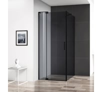 Душевой уголок Cezares SLIDER-AH-1-90-80/90-GRIGIO-NERO