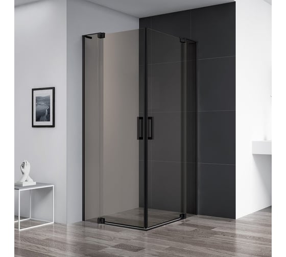 Душевой уголок Cezares SLIDER-A-2-80/90-BR-NERO 1
