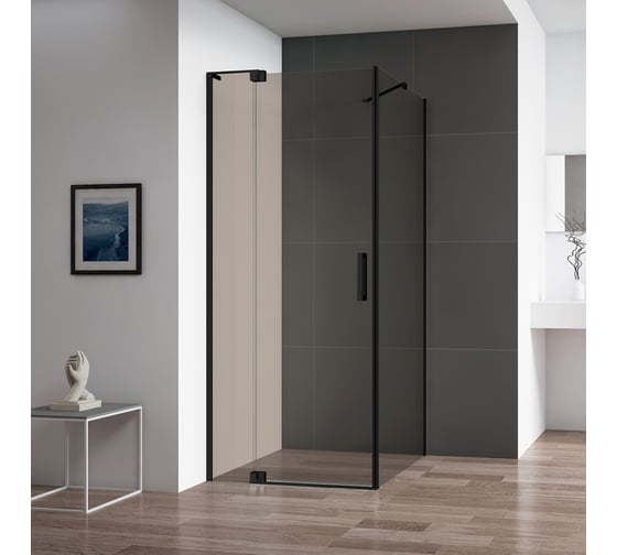 Душевой уголок Cezares SLIDER-AH-1-100-100/110-BR-NERO