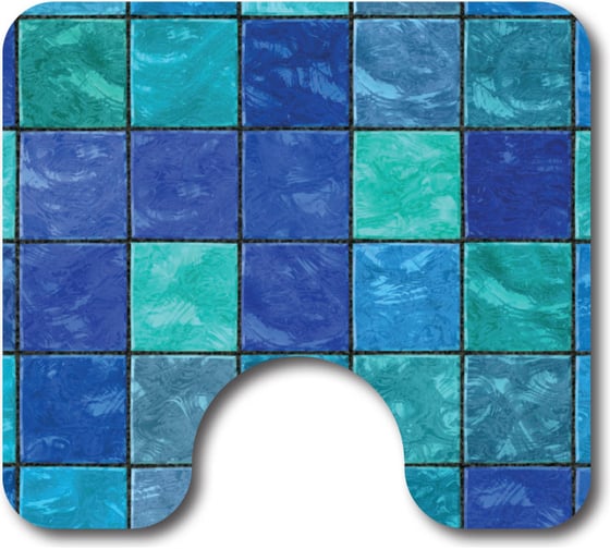Коврик для ванной и туалета Veragio CARPET комплект, 68х45 см, WC 45x40 см, рисунок AQUA VR.CPT-7200.10