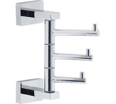 Крючок тройной поворотный, хром RAMBA