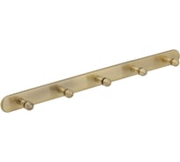 Планка с 5-ю крючками Veragio Gialetta 40 см, бронза VR.GIL-6438.BR