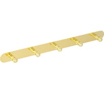 Планка с 5-ю крючками Veragio Gialetta 40 см, золото VR.GIL-6438.DO