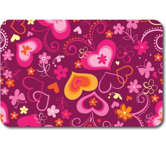 Комплект ковриков Veragio Carpet 68х45 см, WC 45x40 см, рисунок AMORE VR.CPT-7200.03