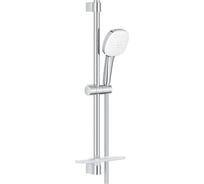 Душевой гарнитур GROHE 26907003 Tempesta Cube 110, 2 режима струи, душевая штанга 600 мм, шланг 1750 мм, полочка, хром (замена 27928002) 00000136597