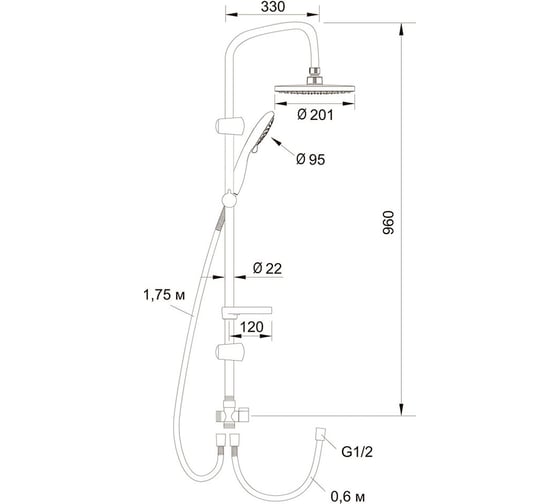 Семейный душ Latuno L80040