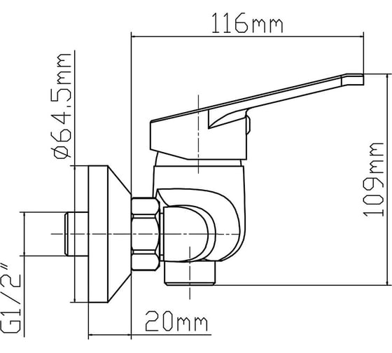 Комплект смесителя для душа Latuno L10008