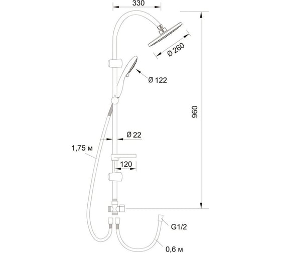 Семейный душ Latuno L80030