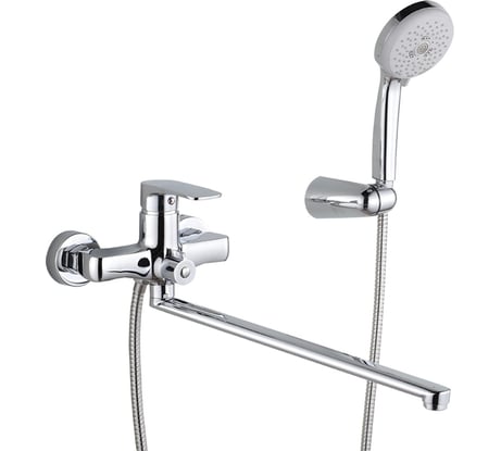 Смеситель для ванны Veragio GRITT монокомандный, с изливом L40 см и ручным душем хром VR.GTT-7005.CR