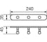 Планка с 3-мя крючками L23,5 см GIALETTA бронза 2