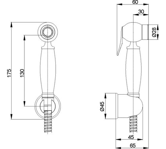 Гигиенический набор Veragio Kit металл, хром VR.Kit-2228.CR
