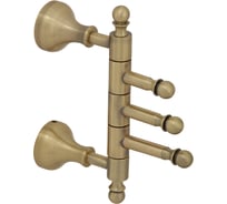 Тройной повортоный крючок Veragio Gialetta бронза VR.GIL-6435.BR