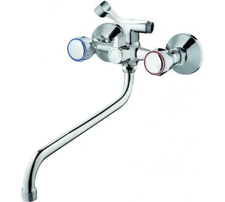 Смеситель для ванны Zollen Wolfsburg с аксессуарами, нижний излив 300 мм WO62420441 443401