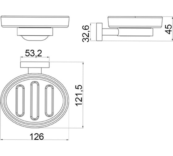 Керамическая мыльница Raiber R50104