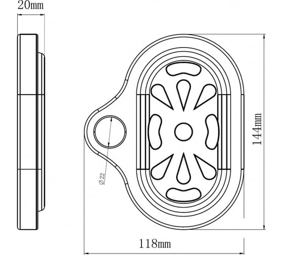 Мыльница Swedbe Calypso 5037