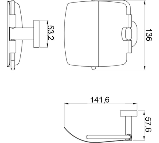 Бумагодержатель Raiber R50109