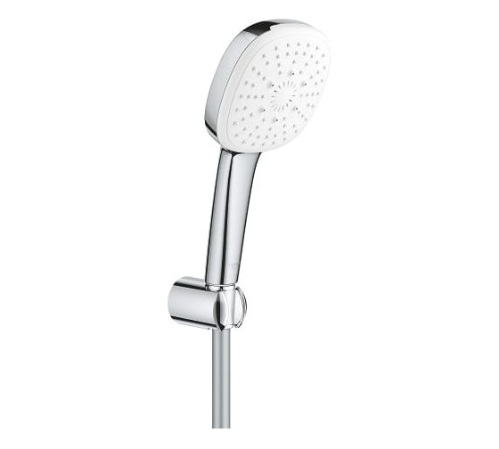 Душевой набор GROHE 27588003 Tempesta 110, 3 режима струи, настенный держатель, шланг 1500 мм, 8.4 л/мин, хром (замена 27588002) 00000136602