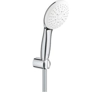 Душевой набор GROHE 27849003 Tempesta 110, 3 режима струи, настенный держатель, шланг 1750 мм, 13.5 л/мин, хром (замена 27849001) 00000136675