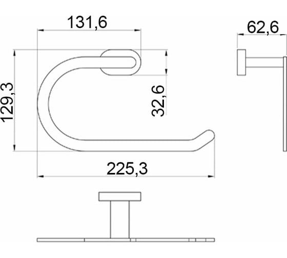 Бумагодержатель Raiber R50108