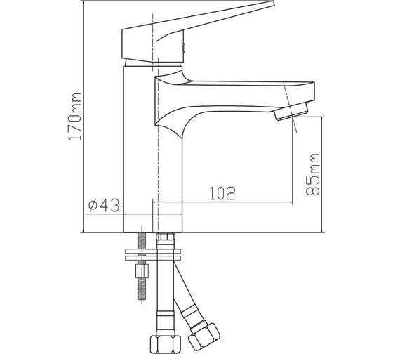 Смеситель для раковины Latuno L10101