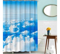 Шторка для ванны Melodia della vita тканевая MZ-60 Небо 180х200 см 20830