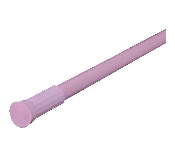 Карниз для ванной MELODIA 110-200 см, розовый д.22/19мм INTERLOCK 28385