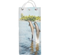 Тканевая шторка для ванны MELODIA Весёлые дельфины MZ-112 180х200 см 20997