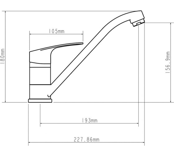 Смеситель для кухни ECONOCE серия 250 D35-A EC0256