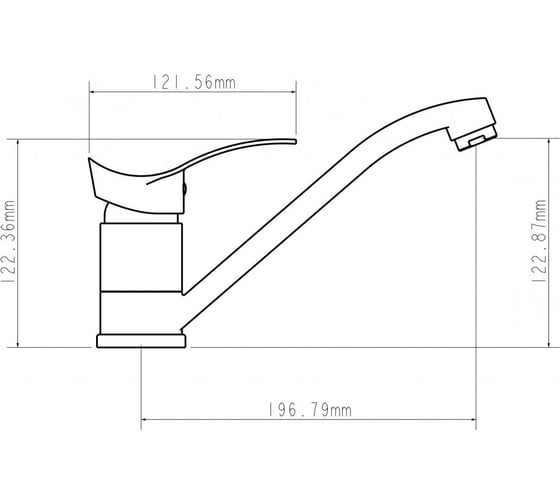 Смеситель для кухни ECONOCE серия 310 D40-A EC0314